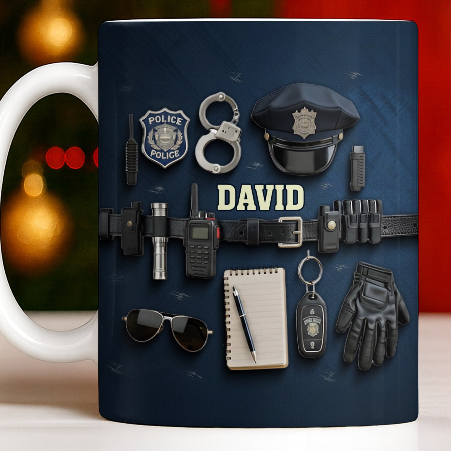 Celebrate Your Dedication And Courage Police Officer Essential Gear - Personalized Custom Coffee Mug - OFC028_MG