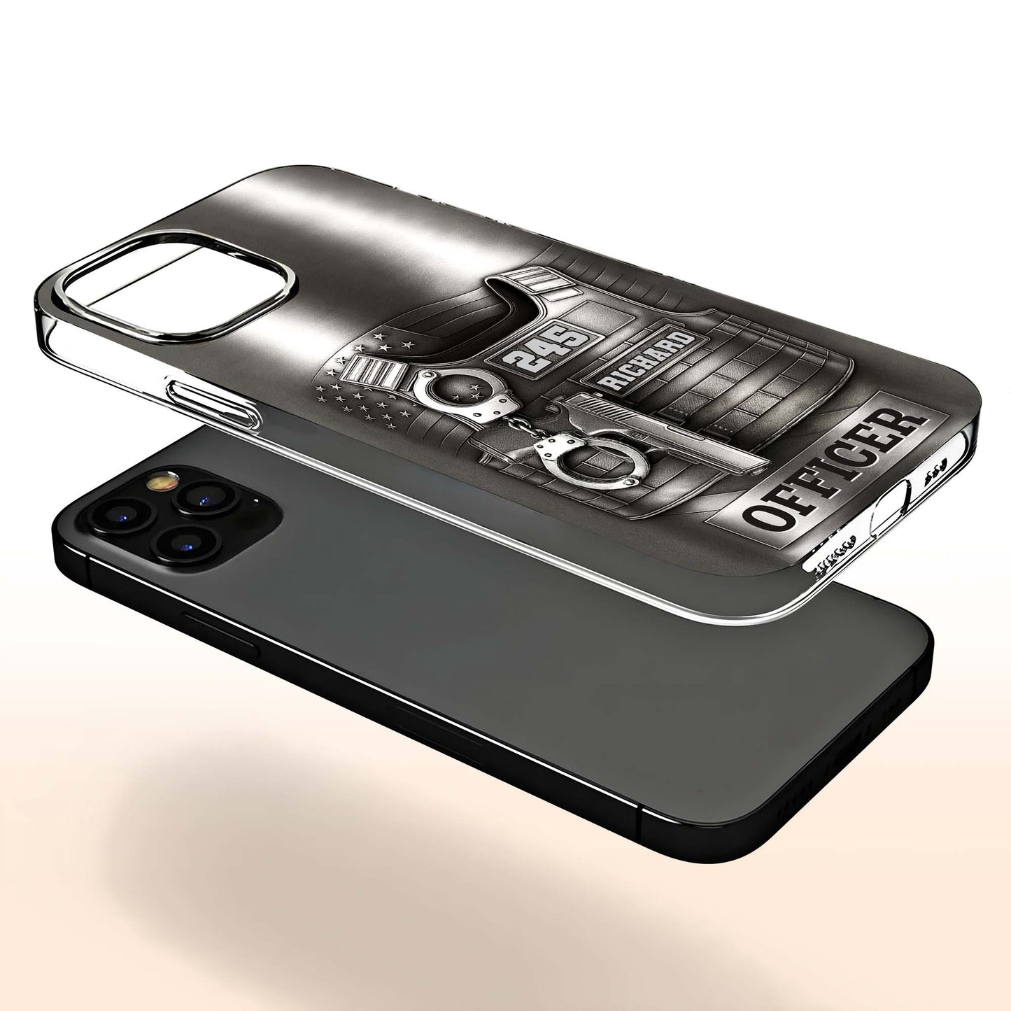 Customizable Police Officer Design With Badge, Tools