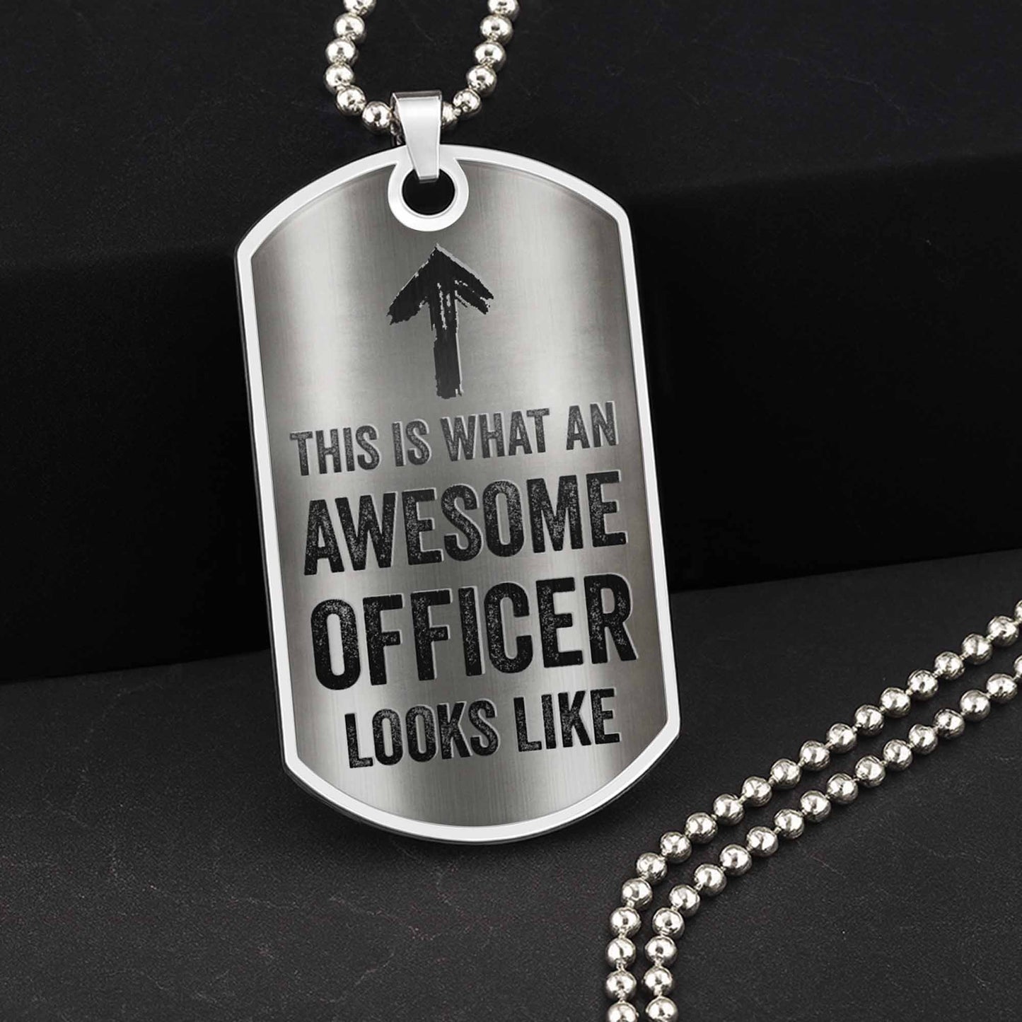 To My Brave Officer, Badge, Gun And Handcuffs