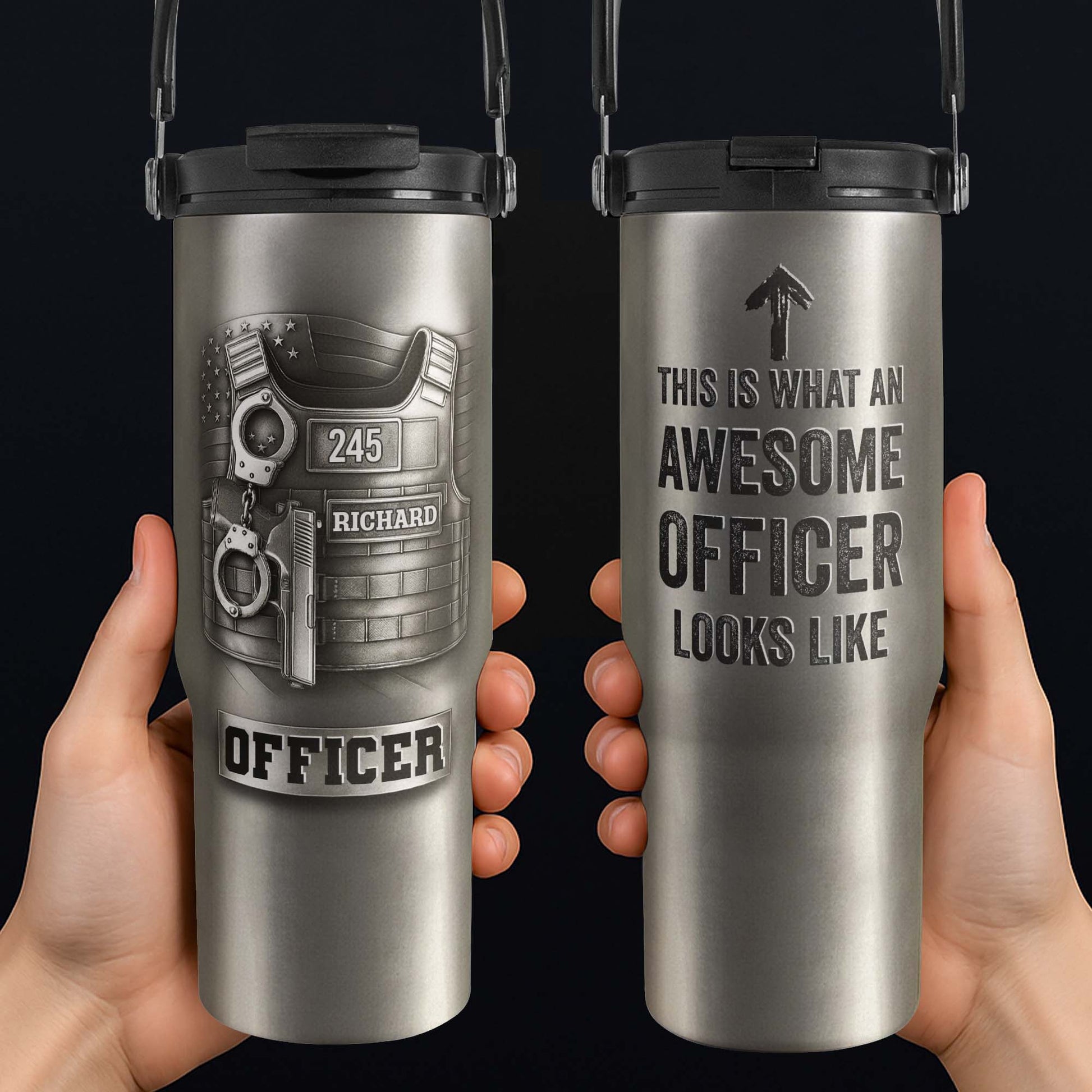 This Is What An Awesome Officer Looks Like Arrow Badge