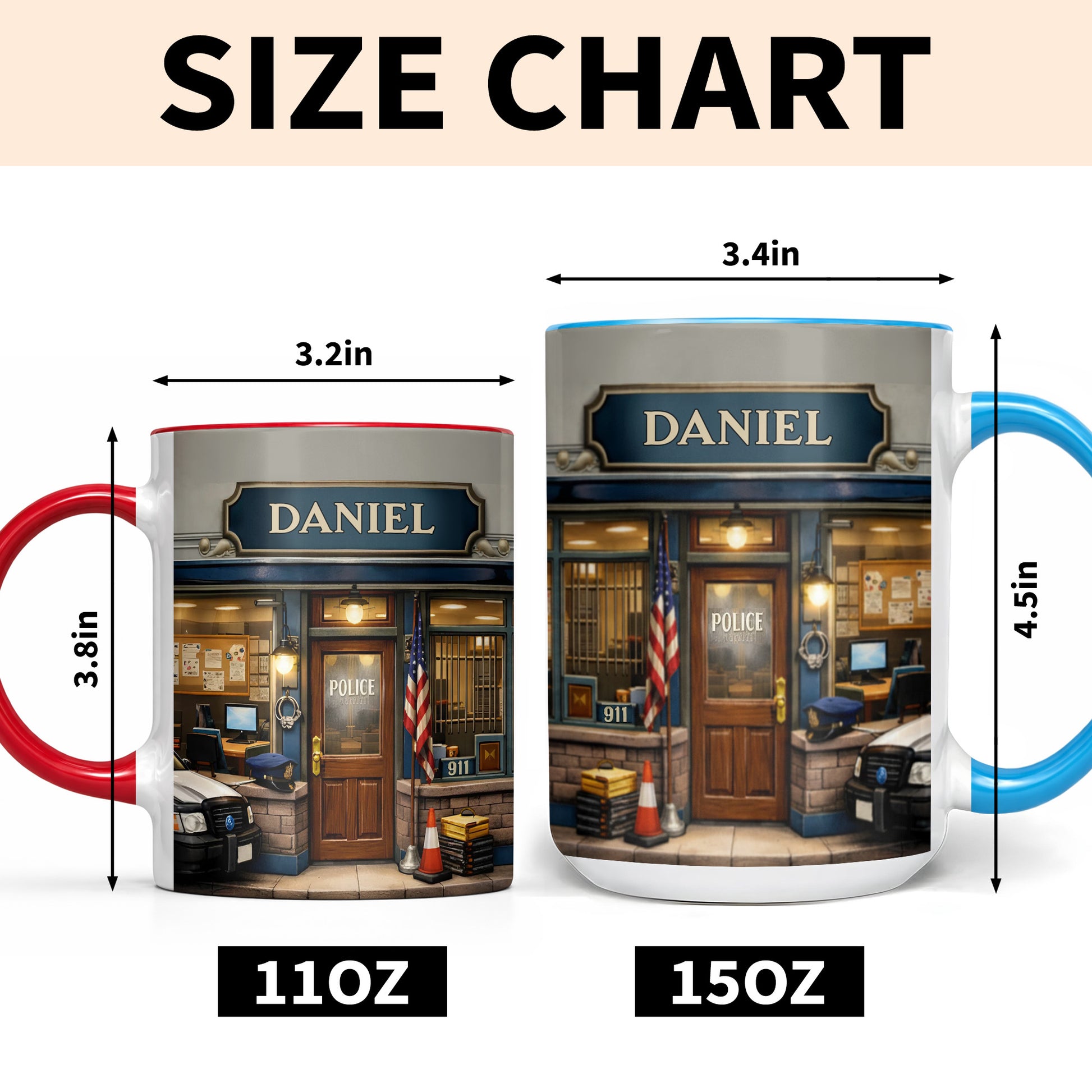 Police Department Customized Law Enforcement Mug