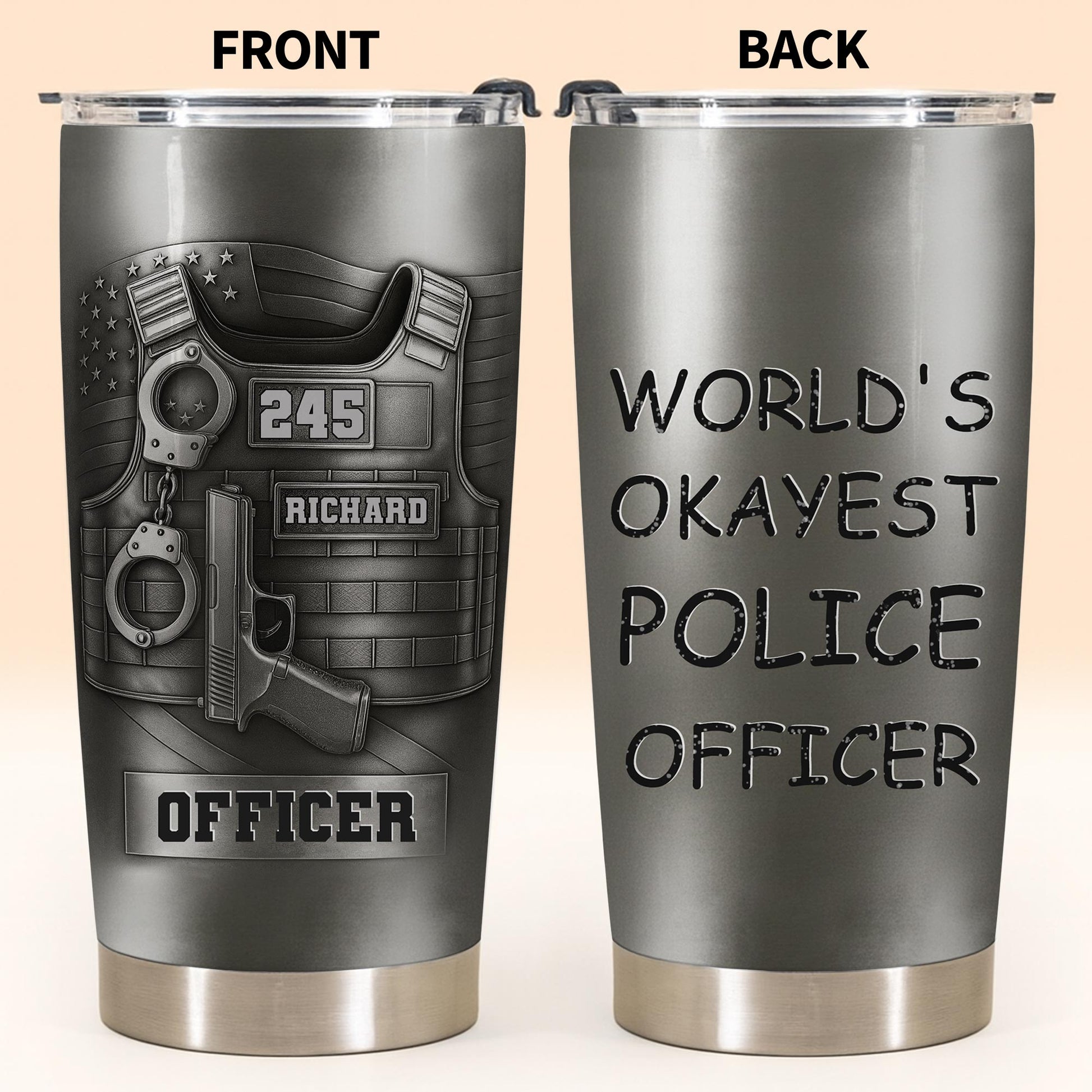 World's Okayest Police Officer, Police Vest And Accessories