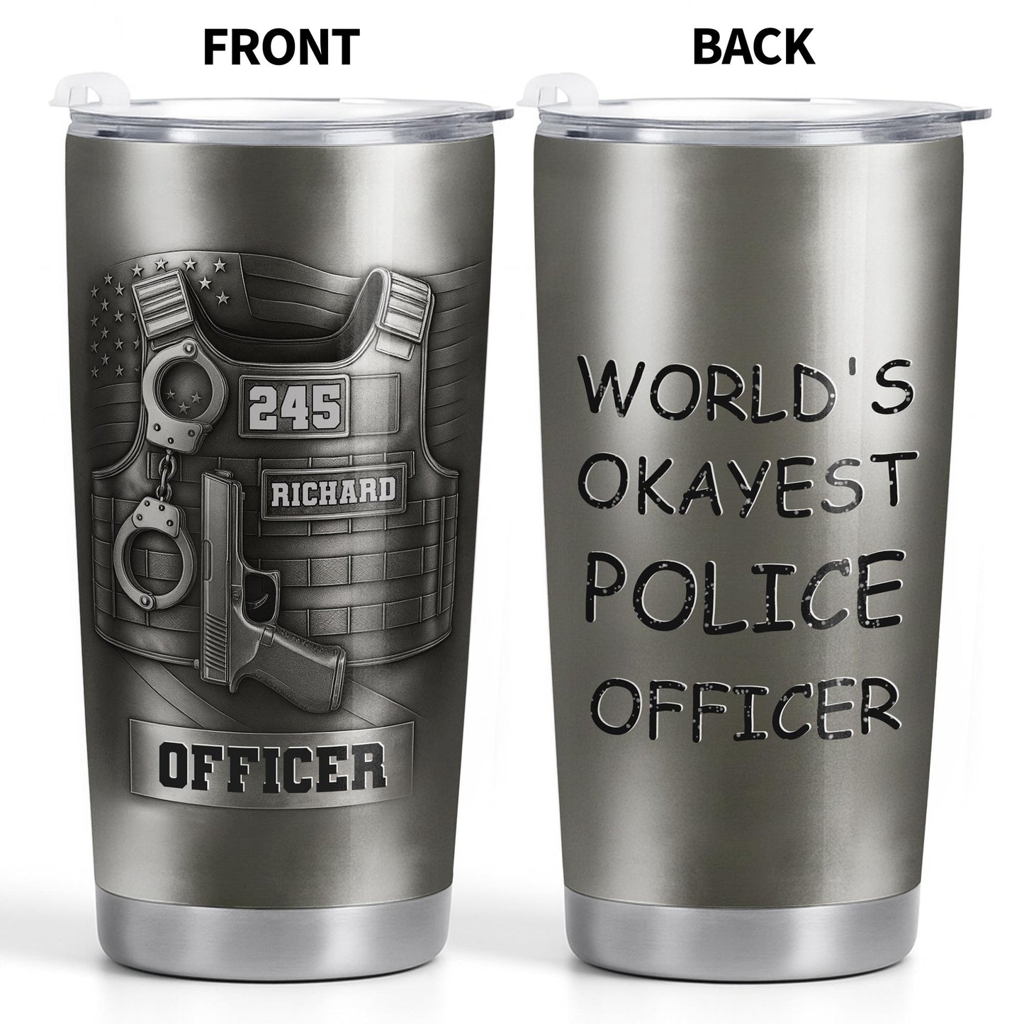 World's Okayest Police Officer, Police Vest And Accessories