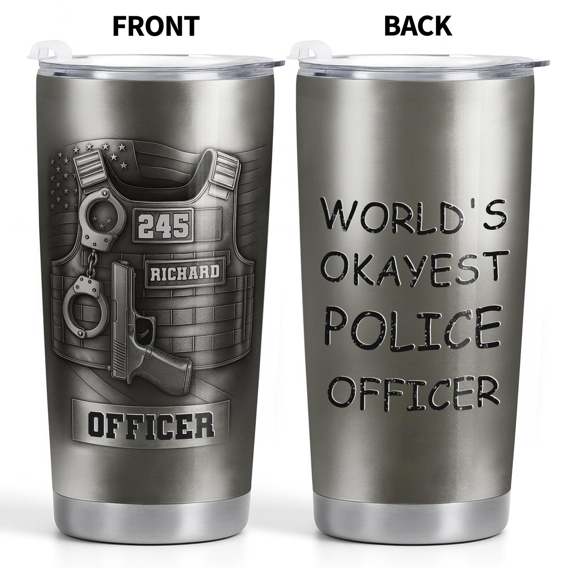 World's Okayest Police Officer, Police Vest And Accessories