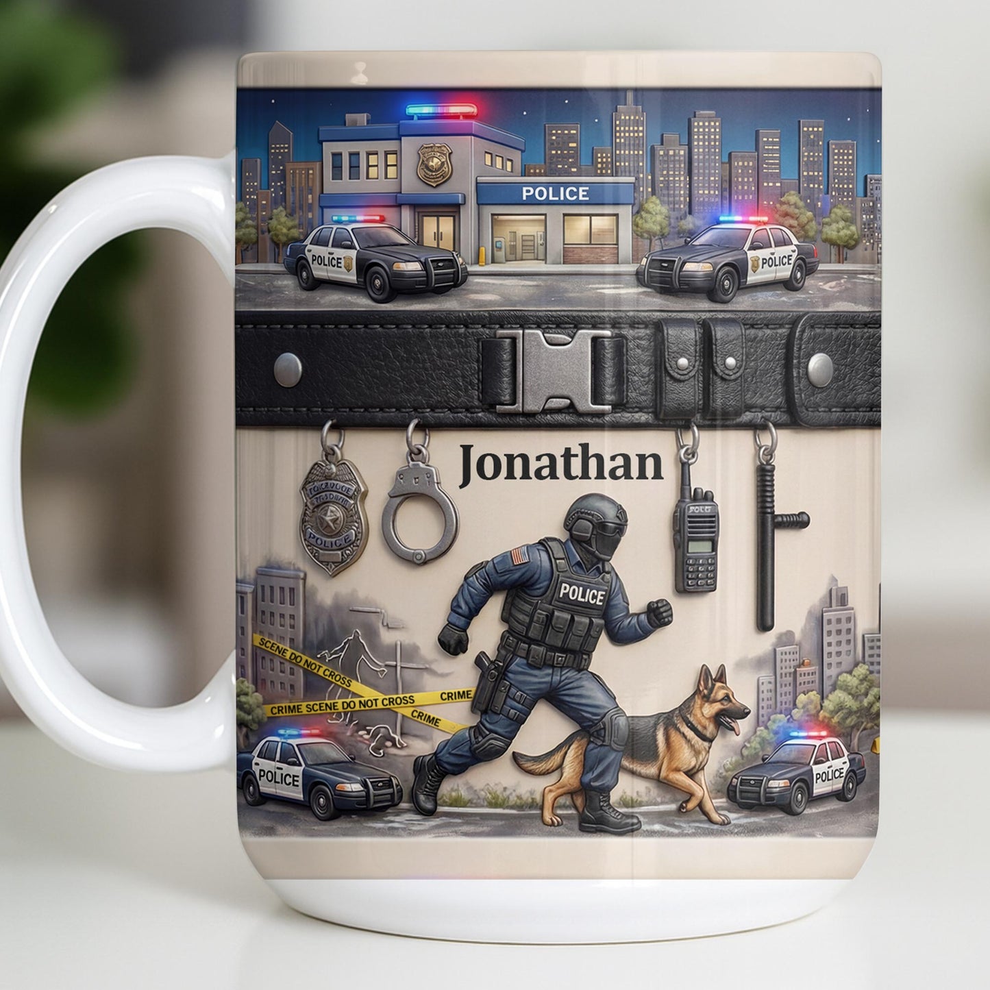 Honor Your Hero With This Custom Police Themed Mug