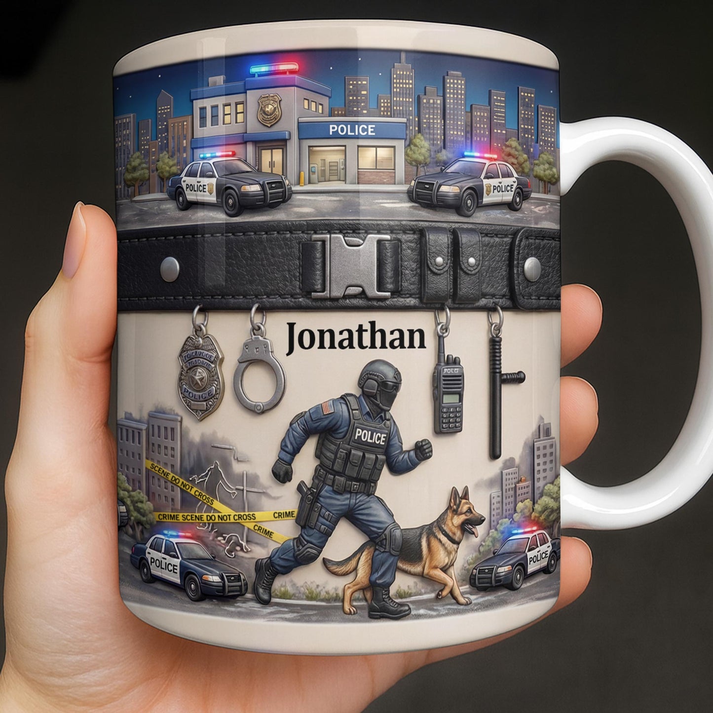 Honor Your Hero With This Custom Police Themed Mug