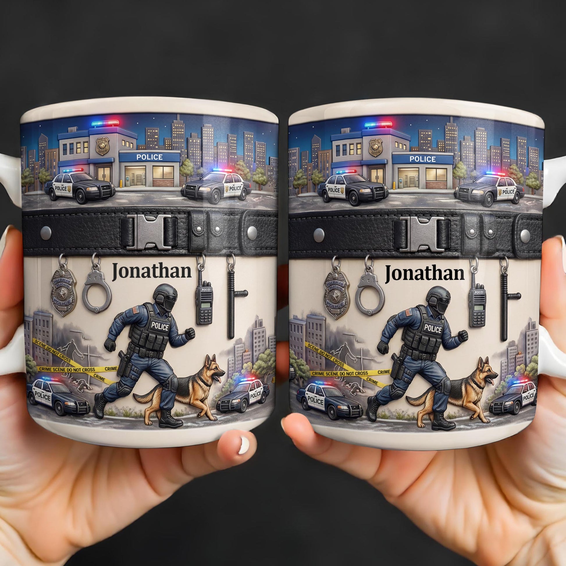 Honor Your Hero With This Custom Police Themed Mug