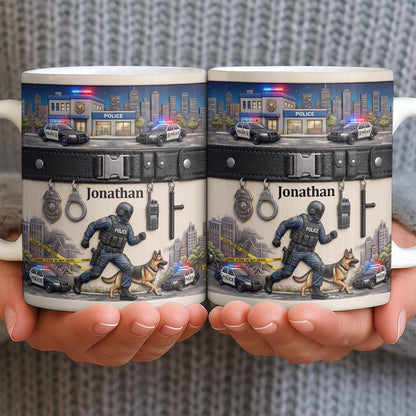 Honor Your Hero With This Custom Police Themed Mug