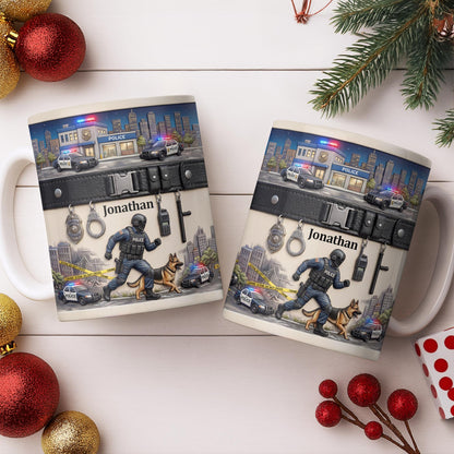 Honor Your Hero With This Custom Police Themed Mug