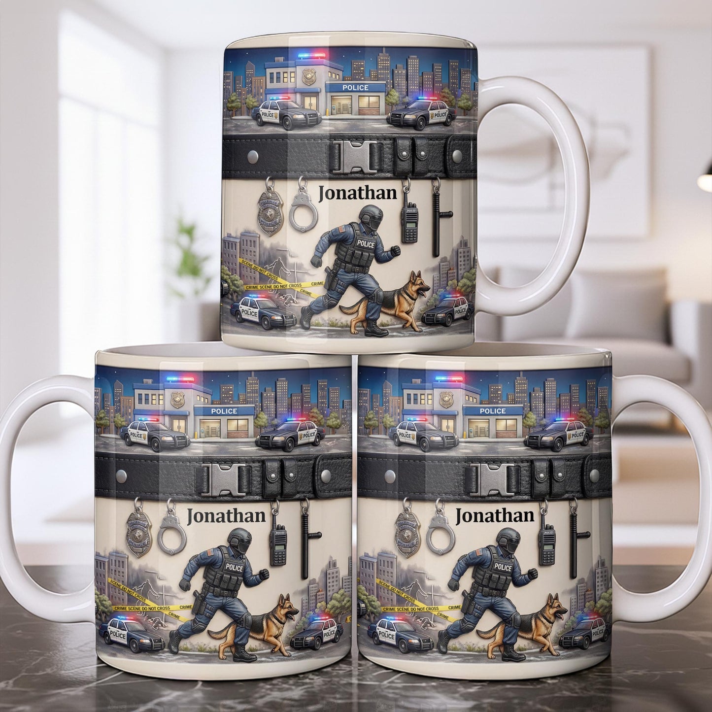 Honor Your Hero With This Custom Police Themed Mug