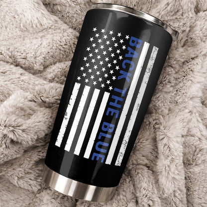 Police Officer Nutrition Facts, American Flag and Thin Blue Line