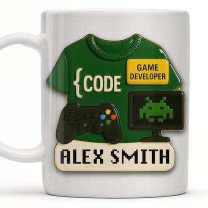 Code, Game Developer, Gaming Controller and Pixelated Alien