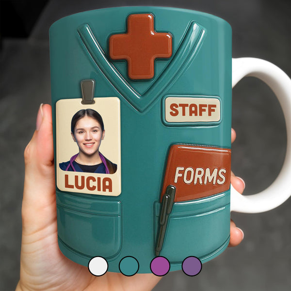 Celebrate Your Favorite Nurse, Medical Scrubs and ID Badge