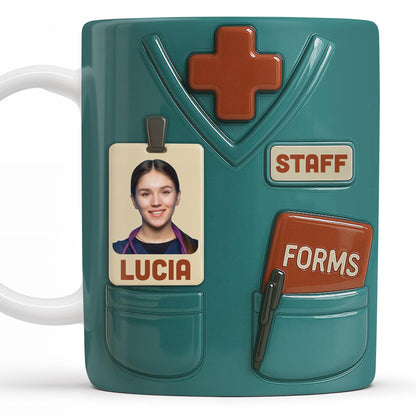 Celebrate Your Favorite Nurse, Medical Scrubs and ID Badge