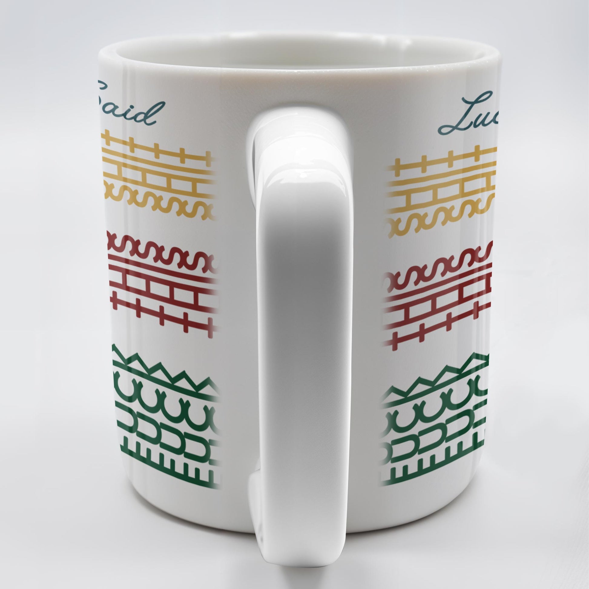Lucia Once Said, Colorful Horizontal Bands Coffee Mug