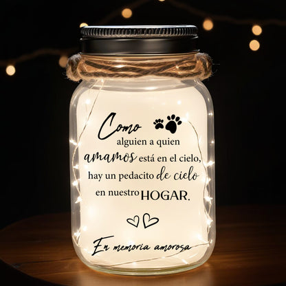 Amor En El Cielo - Lumière de pot Mason personnalisée personnalisée - PET008_JARL