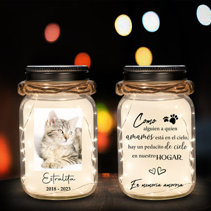 Amor En El Cielo - Lumière de pot Mason personnalisée personnalisée - PET008_JARL