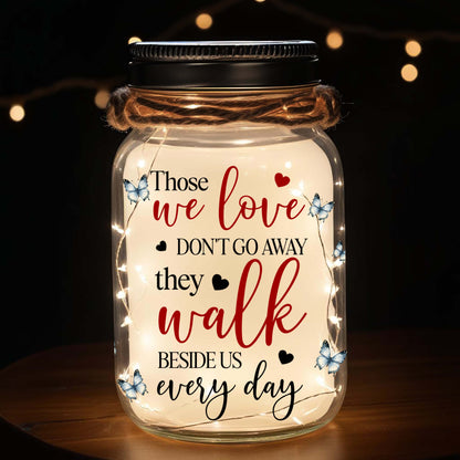 Siempre en mi mente, por siempre en mi corazón - Lámpara de tarro de albañil personalizada - PET014_JARL