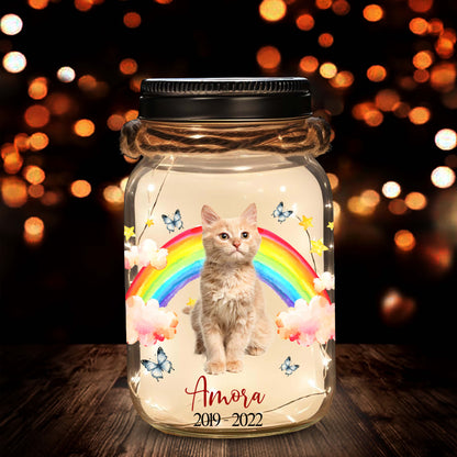 Siempre en mi mente, por siempre en mi corazón - Lámpara de tarro de albañil personalizada - PET014_JARL
