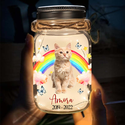 Siempre en mi mente, por siempre en mi corazón - Lámpara de tarro de albañil personalizada - PET014_JARL