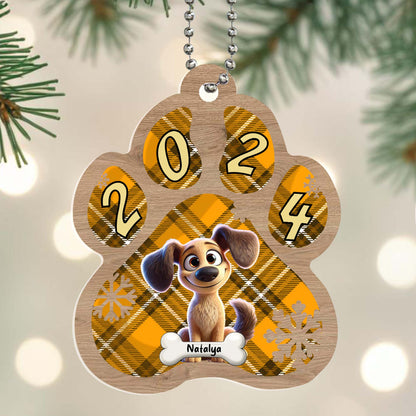 Adorable Pet-Themed Keepsake For Dog Lovers - Personalized Custom Acrylic Ornament, Car Ornament - PET023_HGO