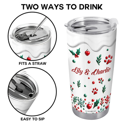 Holiday Magic With Your Furry Friends Festive Tumbler