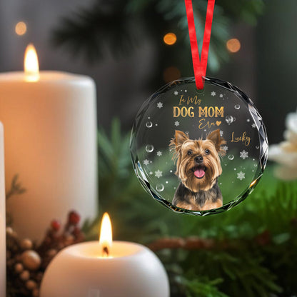 In This Dog Mom Era With Adorable Dog and Snowflakes Design