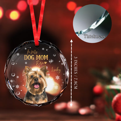 In This Dog Mom Era With Adorable Dog and Snowflakes Design
