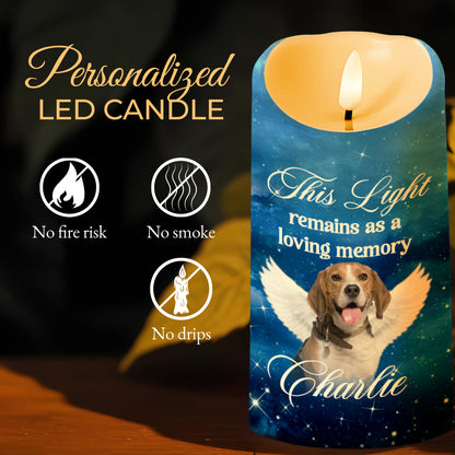When Tomorrow Starts Without Me Memorial Candle With Dog And Stars