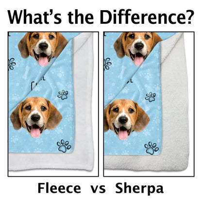 Joyful Dog Portraits And Paw Prints Blanket