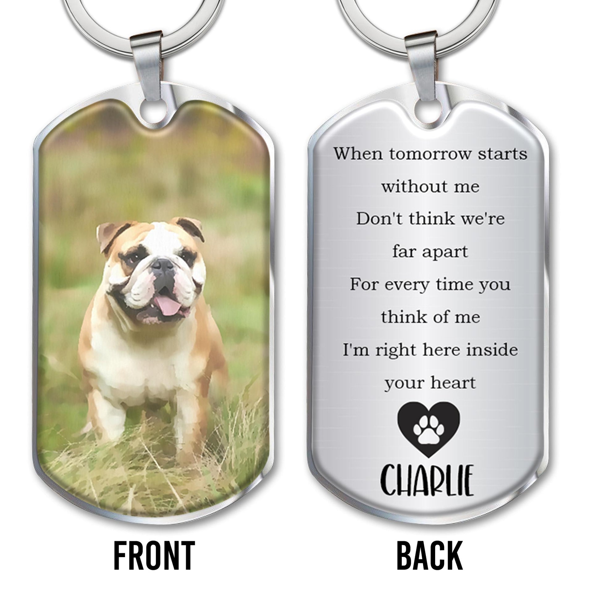 Heartfelt Sentiment For Dog Lovers With Paw Print