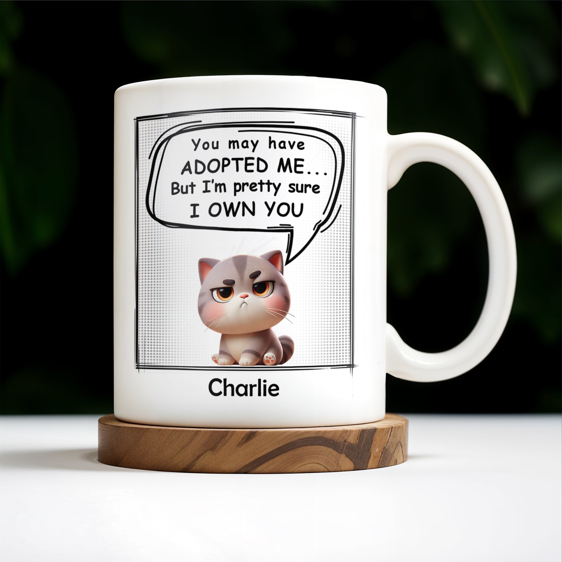 You May Have Adopted Me But I Own You Cat Mug