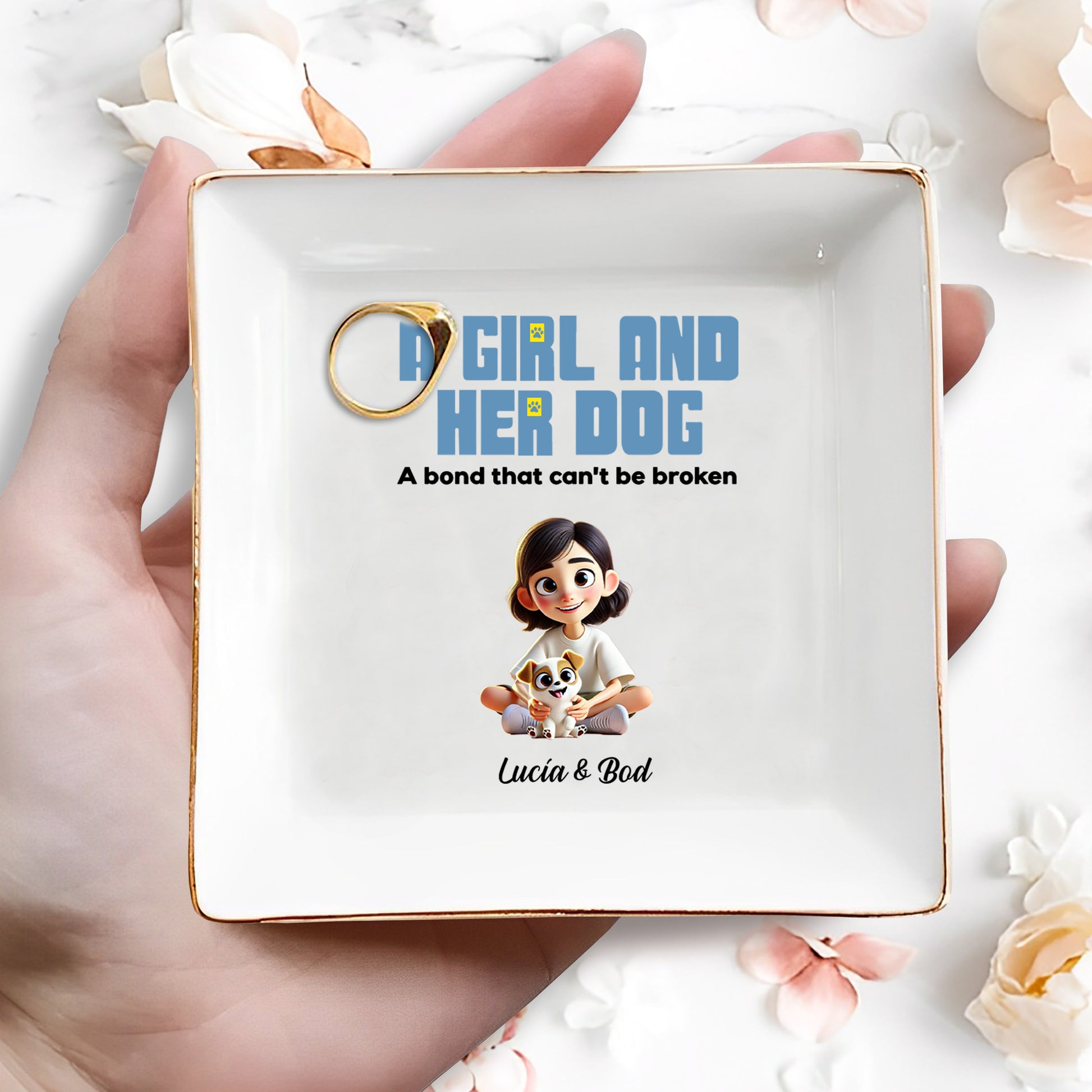 A Girl and Her Dog, Bond That Can't Be Broken Dish