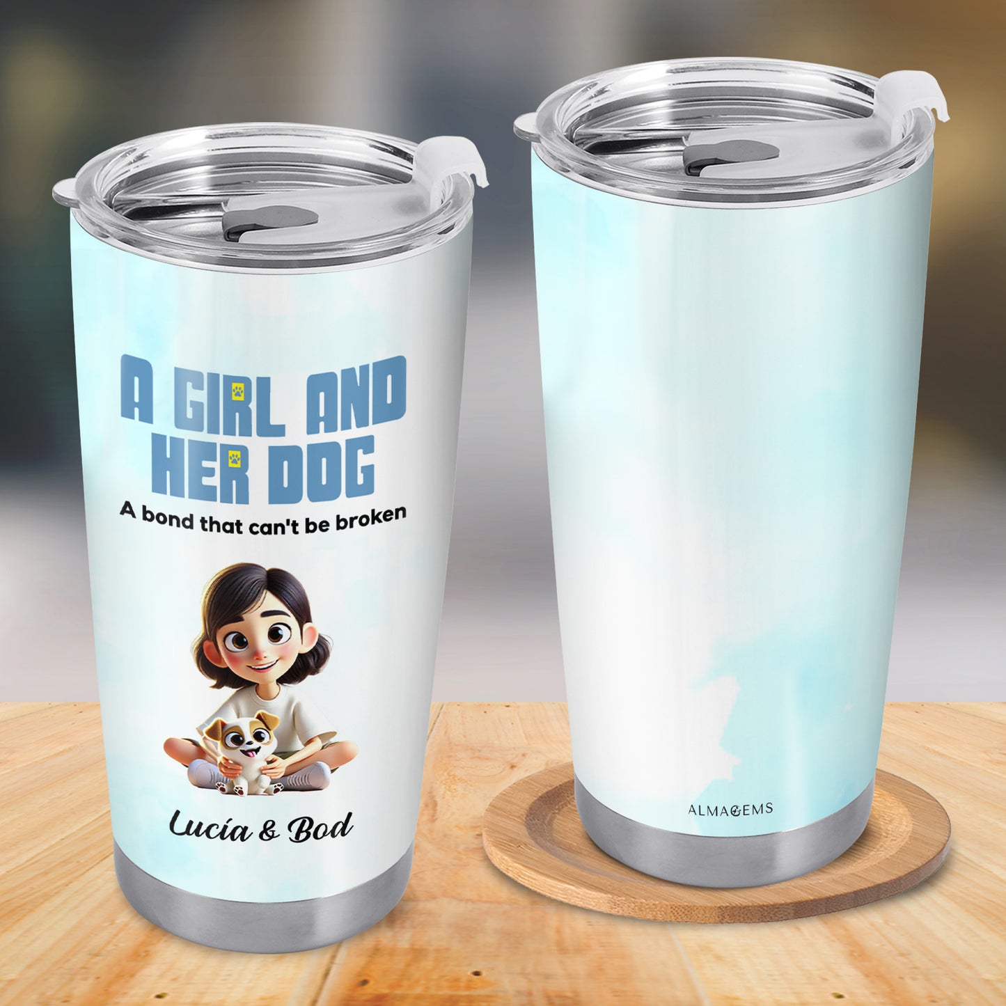 A Girl and Her Dog, Unbreakable Bond Tumbler