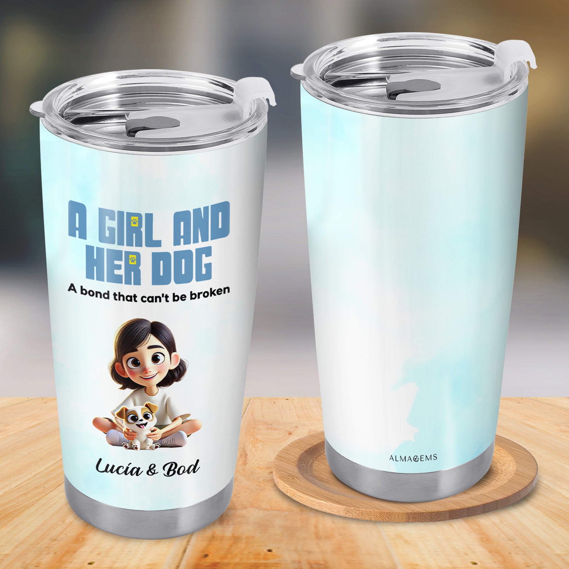A Girl and Her Dog, Unbreakable Bond Tumbler