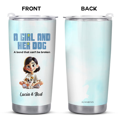 A Girl and Her Dog, Unbreakable Bond Tumbler