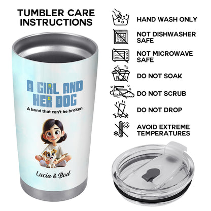 A Girl and Her Dog, Unbreakable Bond Tumbler
