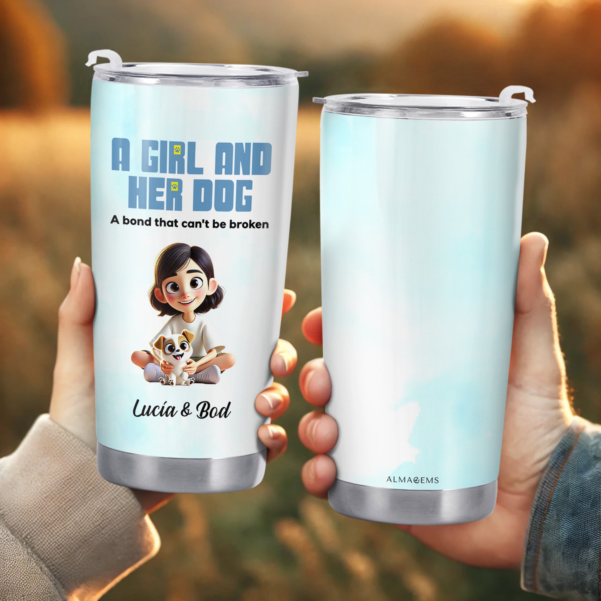A Girl and Her Dog, Unbreakable Bond Tumbler