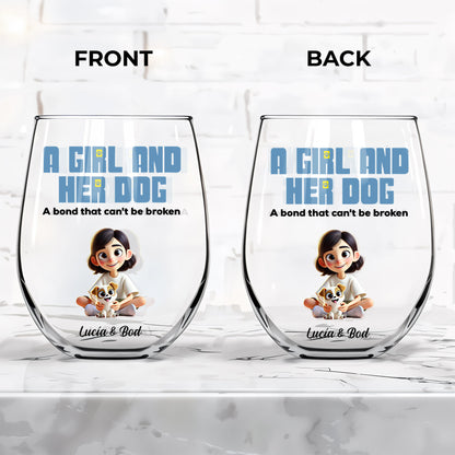 A Girl And Her Dog, Unbreakable Bond Glass