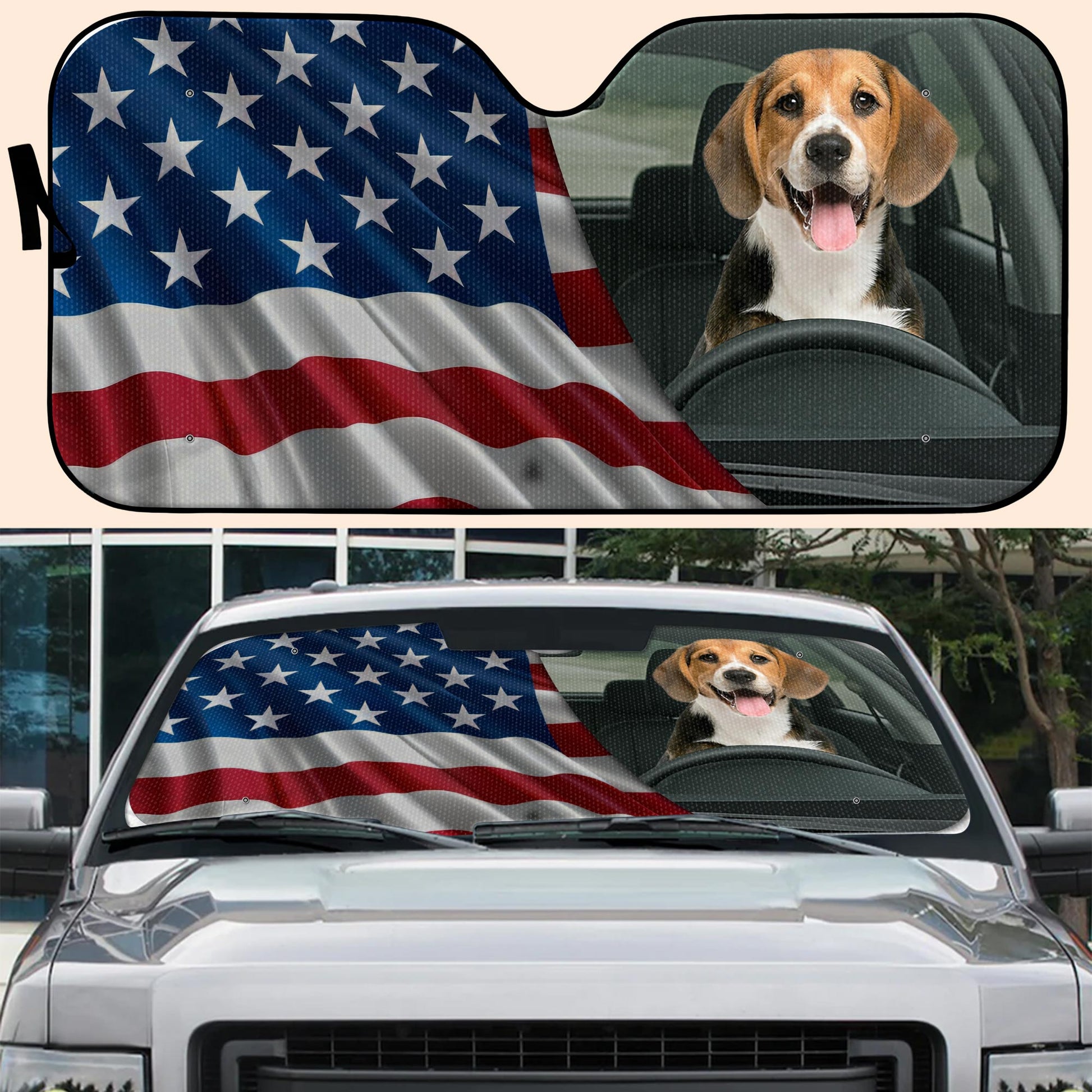 Show Your Patriotic Spirit With This Vibrant USA Flag Design, Dog