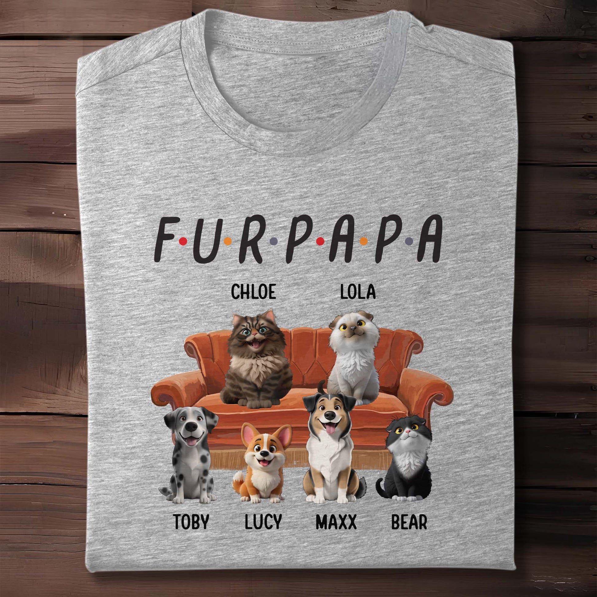 Fur Papa With Dogs and Cats
