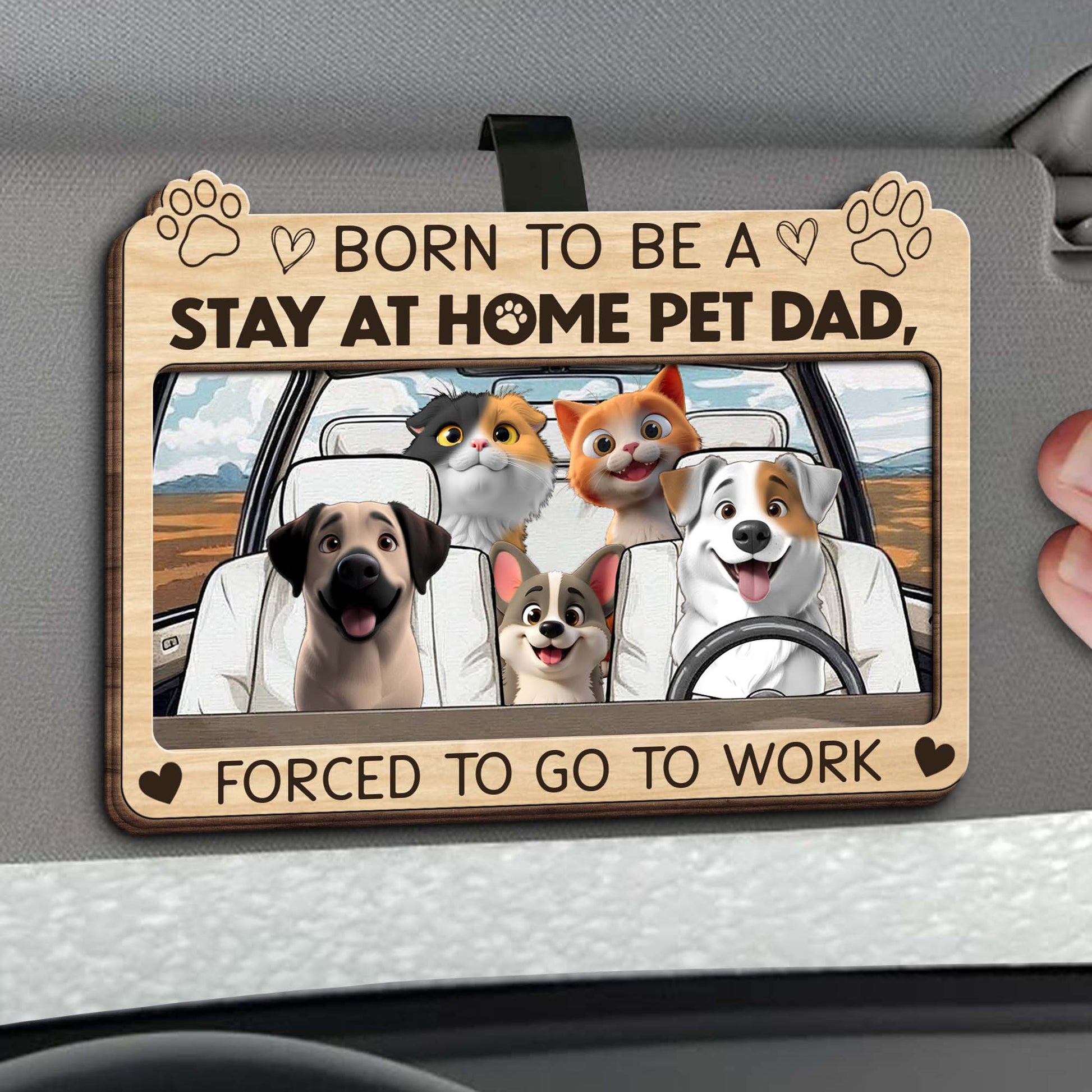 Born To Be A Stay At Home Pet Dad, Forced To Go To Work, Dogs And Car