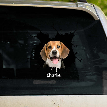 Delightful Custom Dog Decal - Personalized Decor Decal - PET111_STIK
