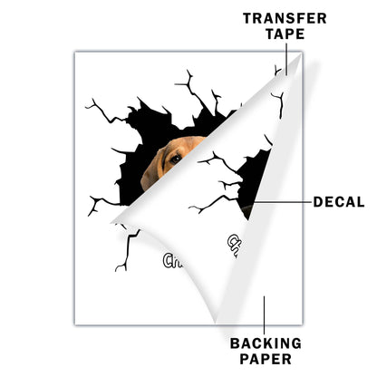 Delightful Custom Dog Decal - Personalized Decor Decal - PET111_STIK