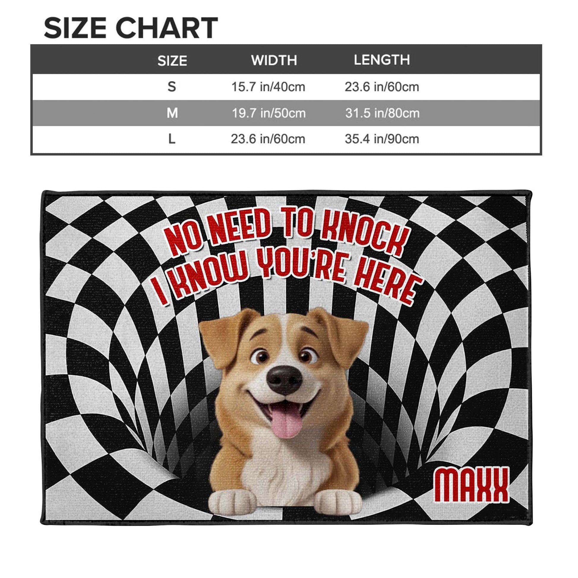 No Need To Knock I Know You're Here Dog Doormat