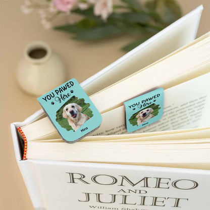 You Pawed Here, Bookmark With Dog and Paws