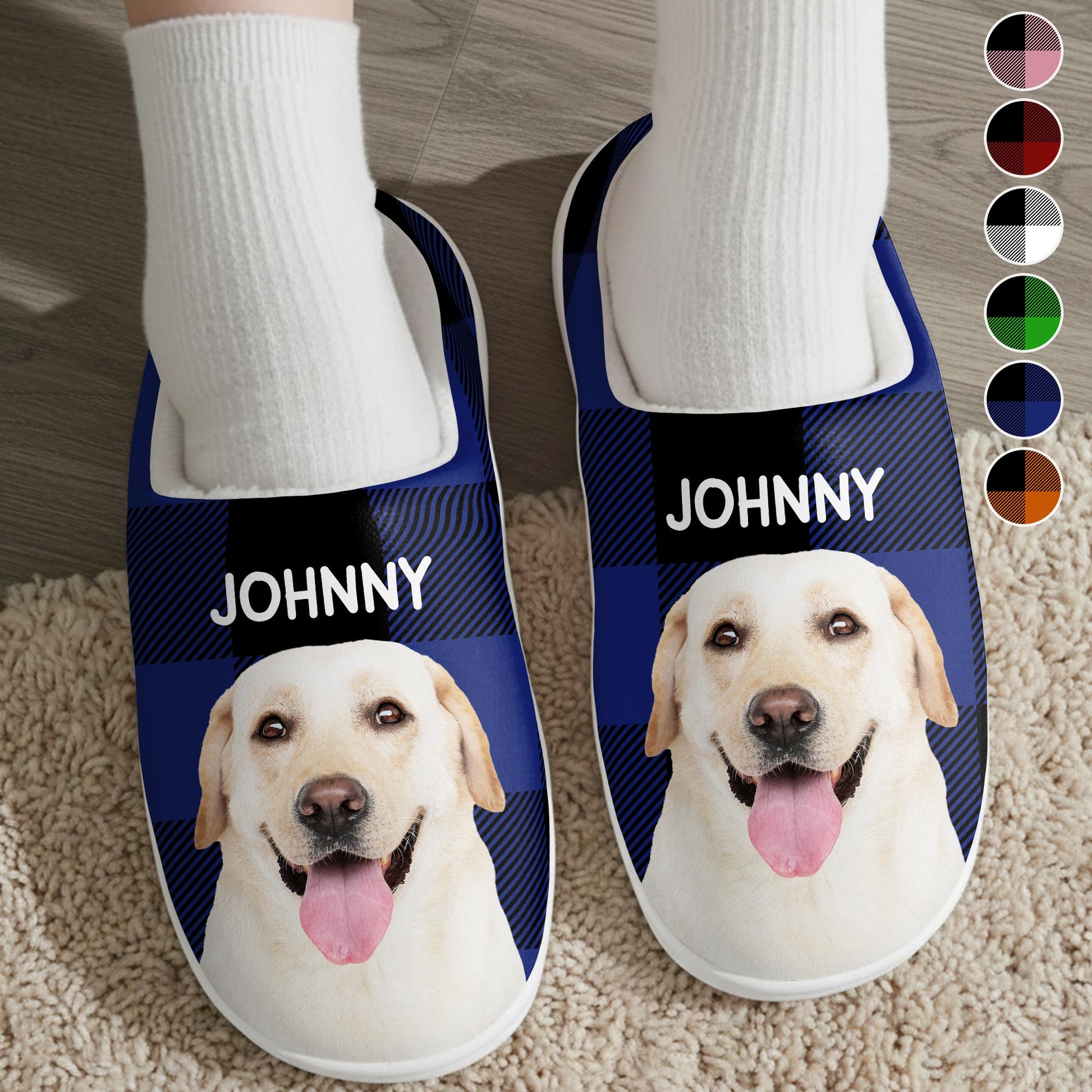 Customizable Pet Lover Slippers With Loyal Dog
