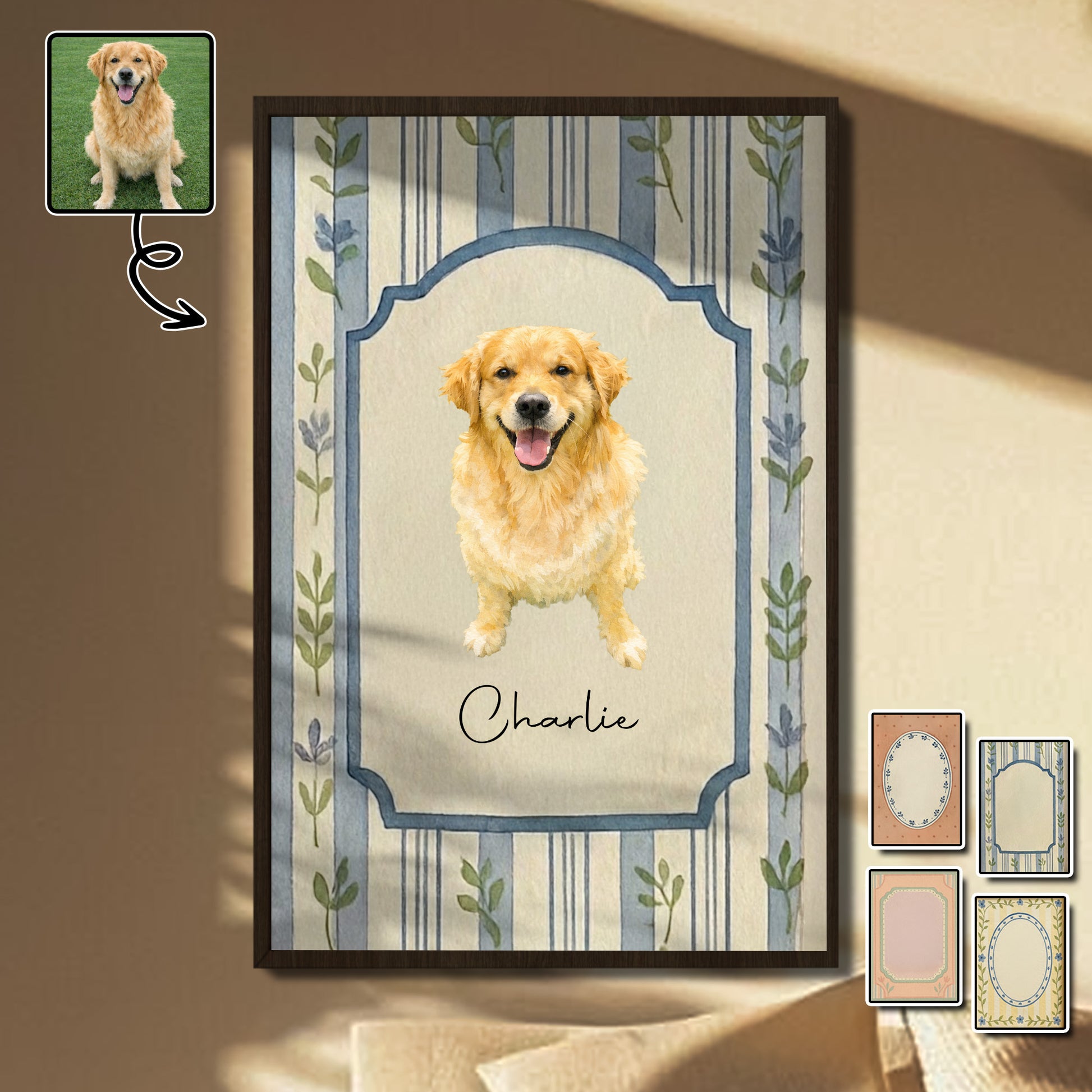 Celebrate Your Furry Friend With A Customizable Pet Portrait