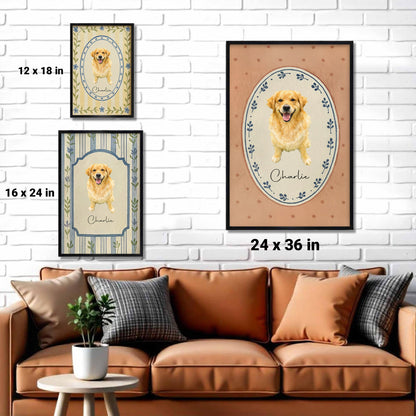 Celebrate Your Furry Friend With A Customizable Pet Portrait