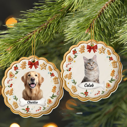 Celebrate Your Furry Friend with a Festive Touch - Personalized Custom Acrylic Ornament, Christmas Gift - PET154_ACO